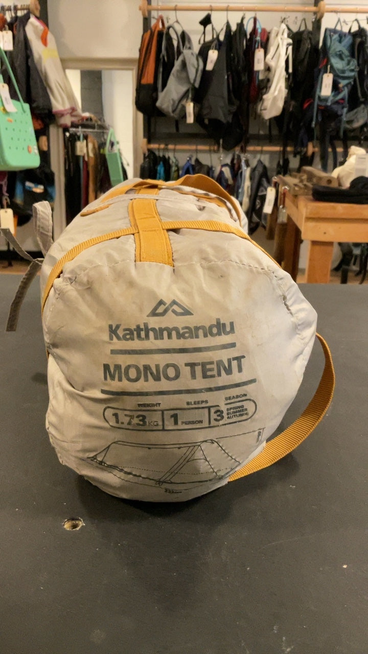 Kathmandu Mono Tent 1P Grey/Orange