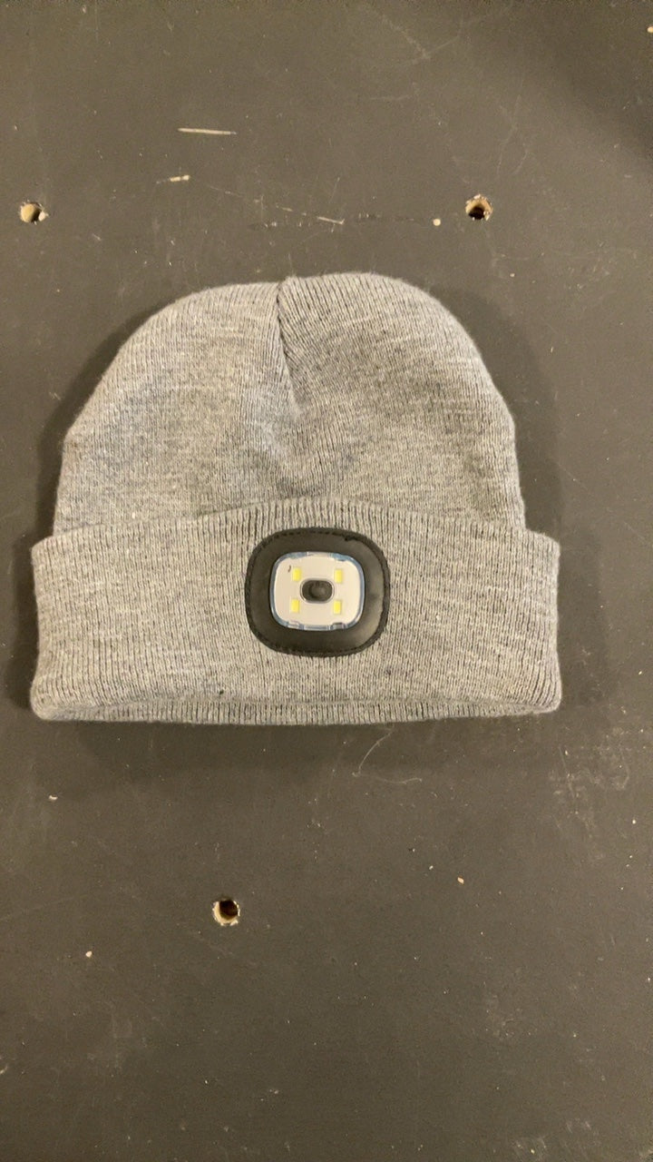 Unknown Light Up Hat (Beanie) Grey