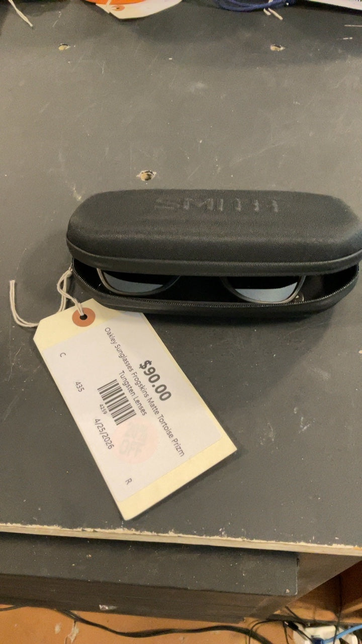 Oakley Sunglasses Frogskins Matte Tortoise Prizm Tungsten Lenses