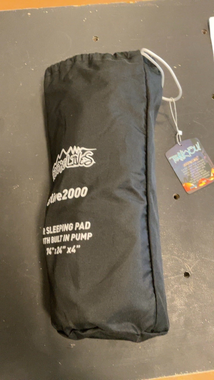Zooobelives Sleeping Pad 74"x24"x4" Grey/Turqoise airlive2000