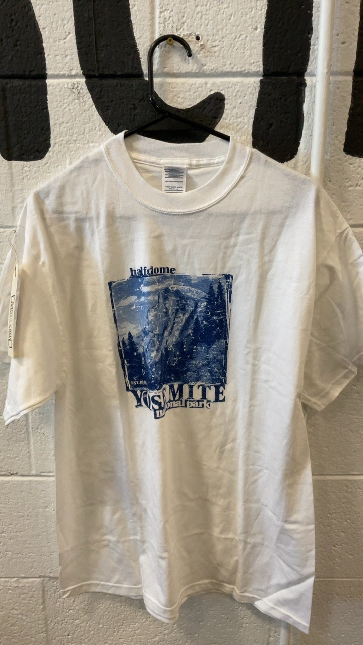 Shirt L White Halfdome Yosemite National Park