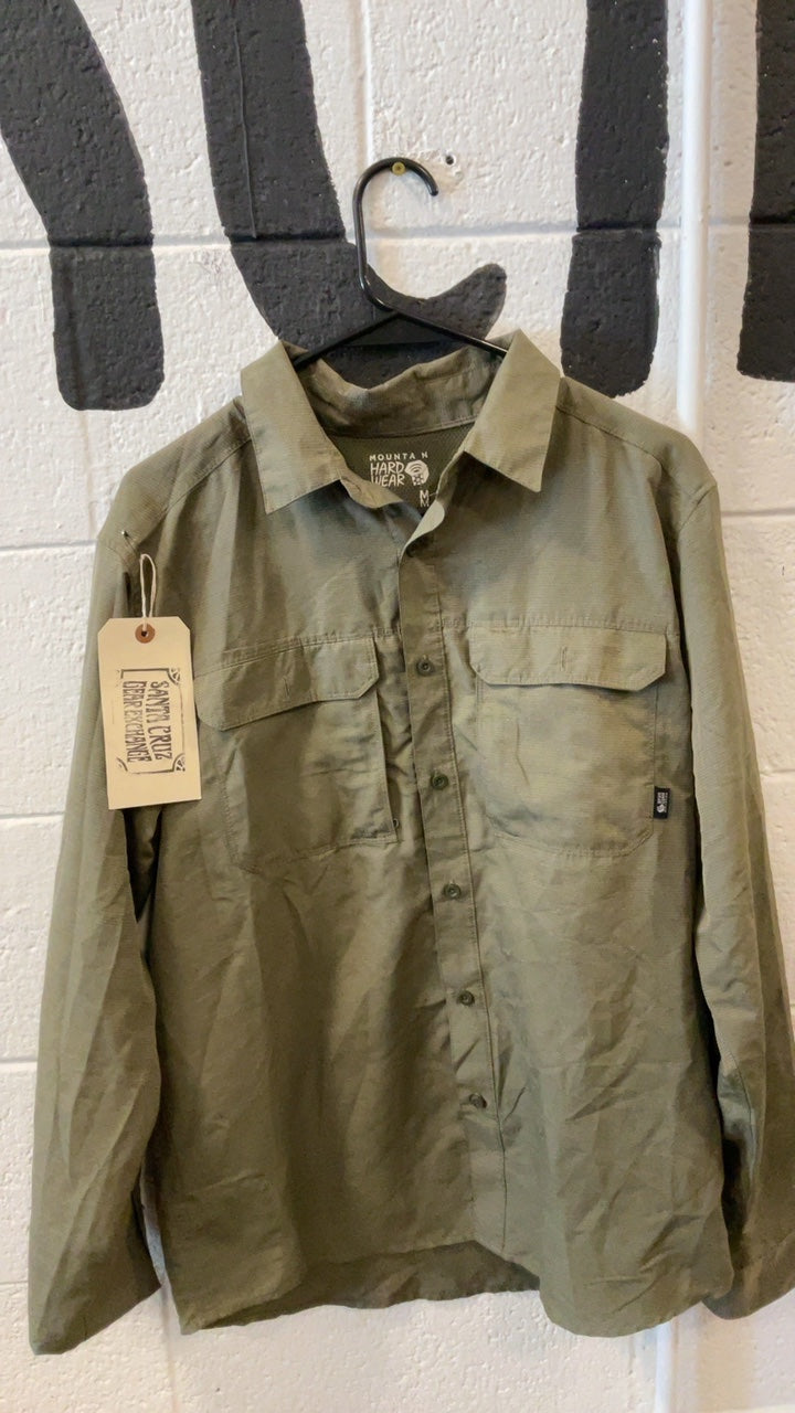 Mountain Hardware Canyon Longsleeve (Button-Up) M Green