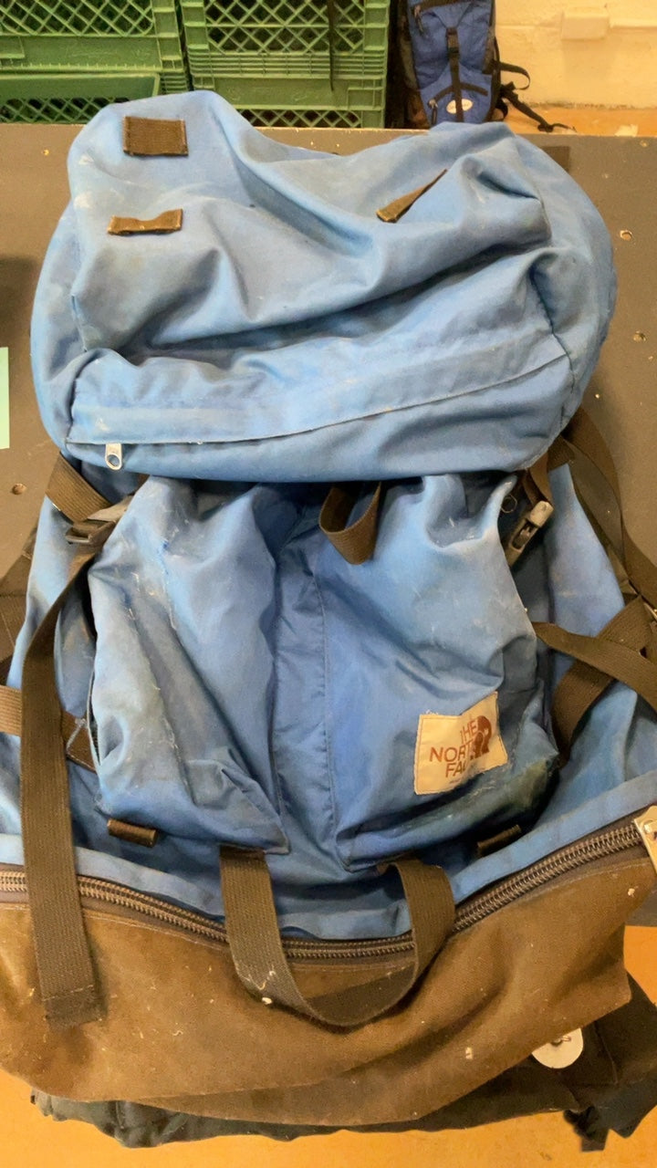 The North Face Backpack Blue 70+L