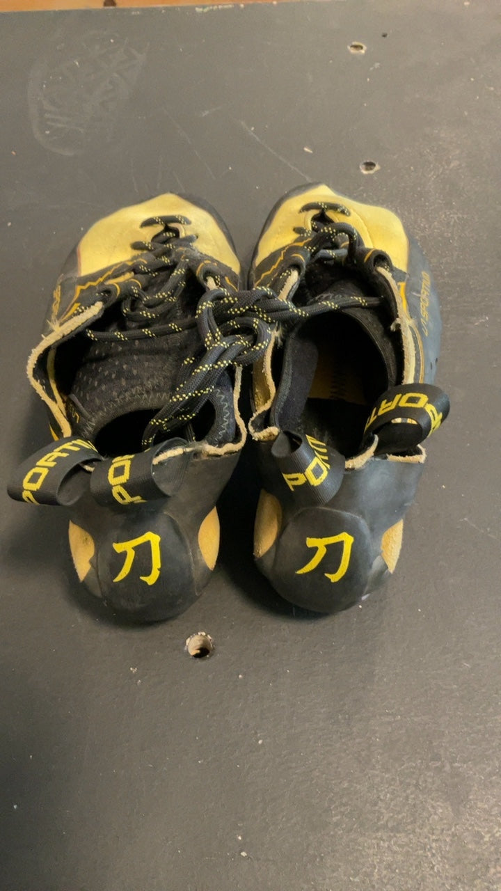 La Sportiva Katana Lace Shoes (Climbing) 40.5/8 Yellow/Black