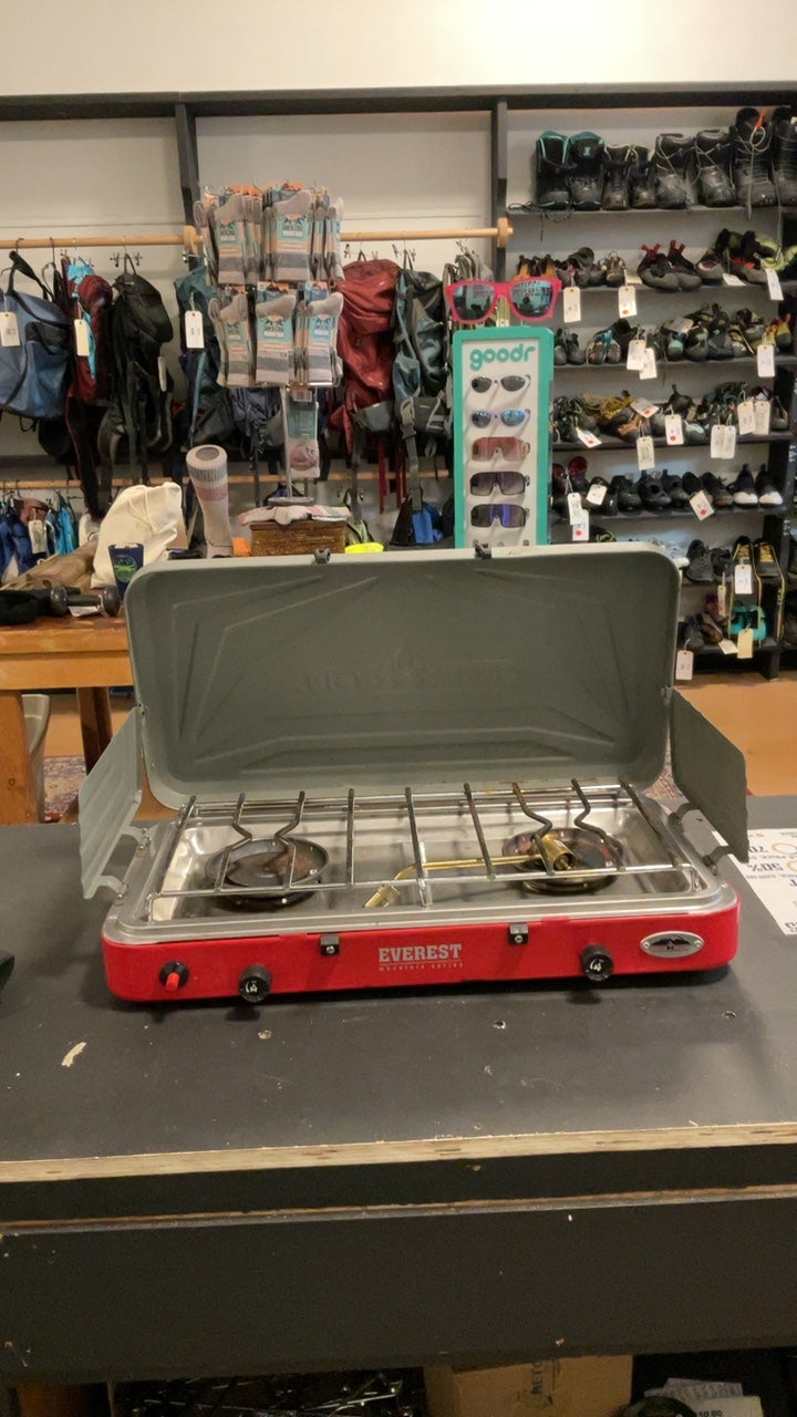 Camp Chef Everest 2 Camping Stove Grey/Red