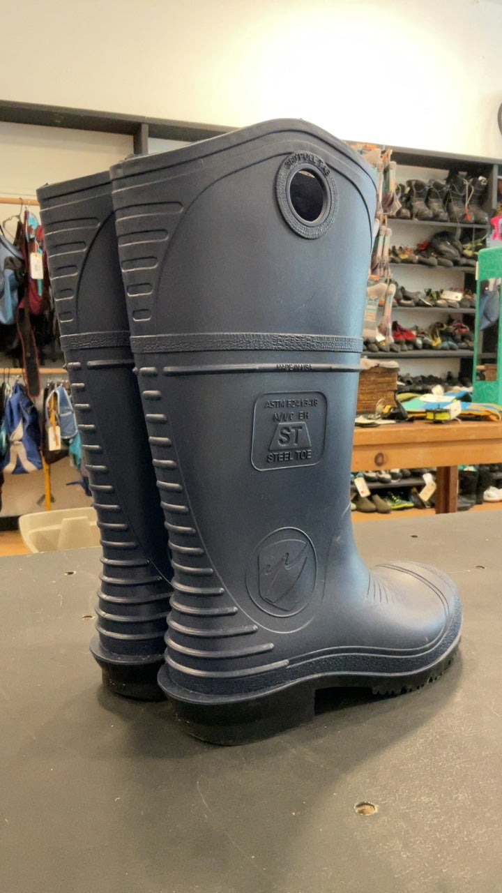 Dunlop Shoes 5 Blue DurPro Steel Toe Waterproof Workboots