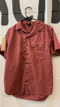 Mountain Hardwear Short Sleeve (Button Up) S Red