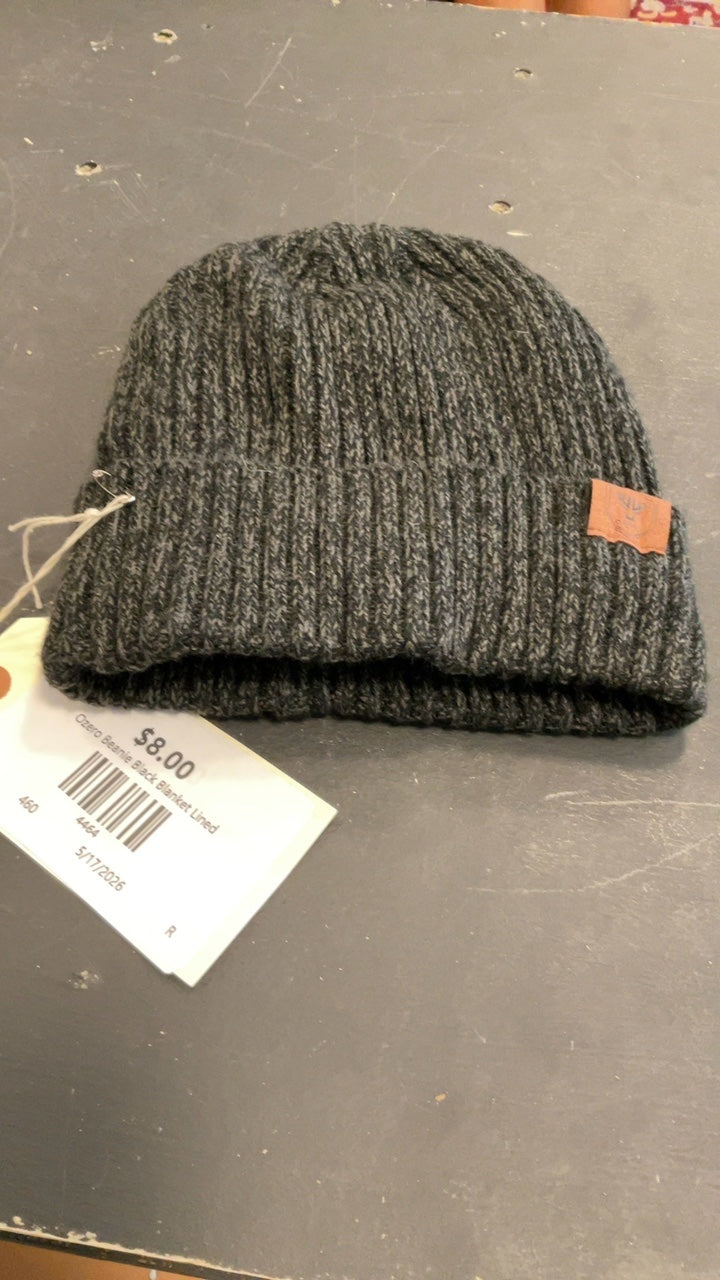 Ozero Beanie Black Blanket Lined