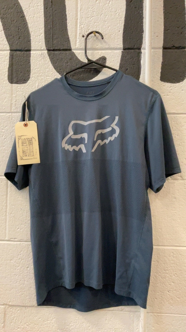Fox T-Shirt S Blue Fox Logo