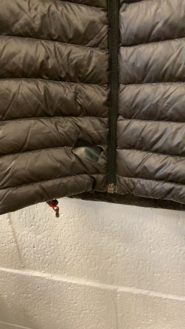 REI Down Jacket M Grey (Some Patches)