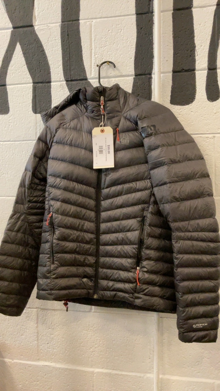 REI Down Jacket M Grey (Some Patches)