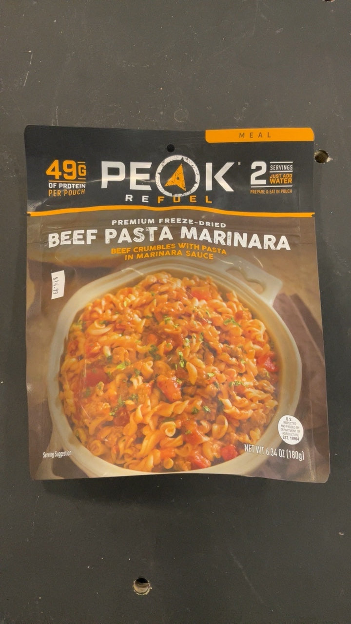Peak Refuel Beef Pasta Marinara