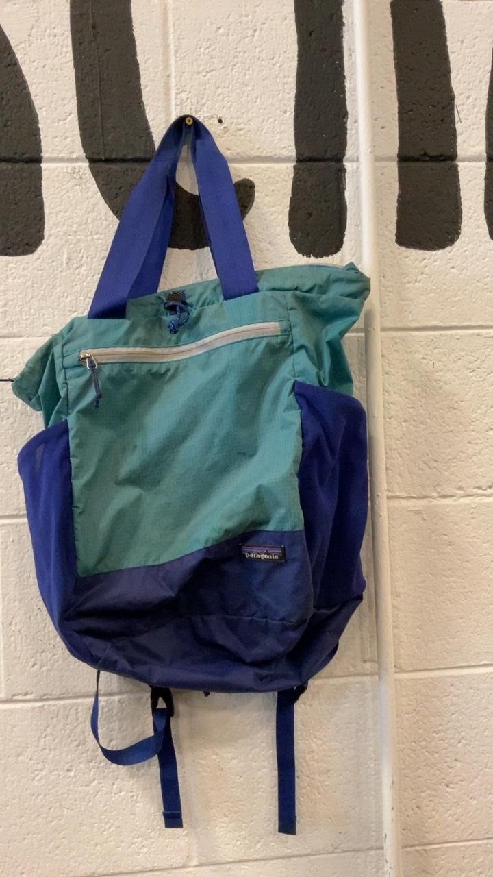 Patagonia Backpack Blue/teal Ultralight Tote