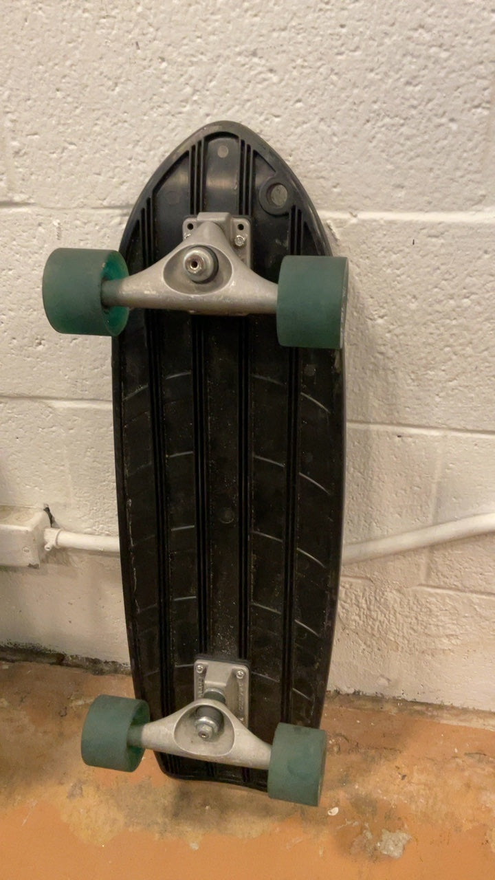 Bureo Skateboard 27" Carver Black/Turquoise Composite
