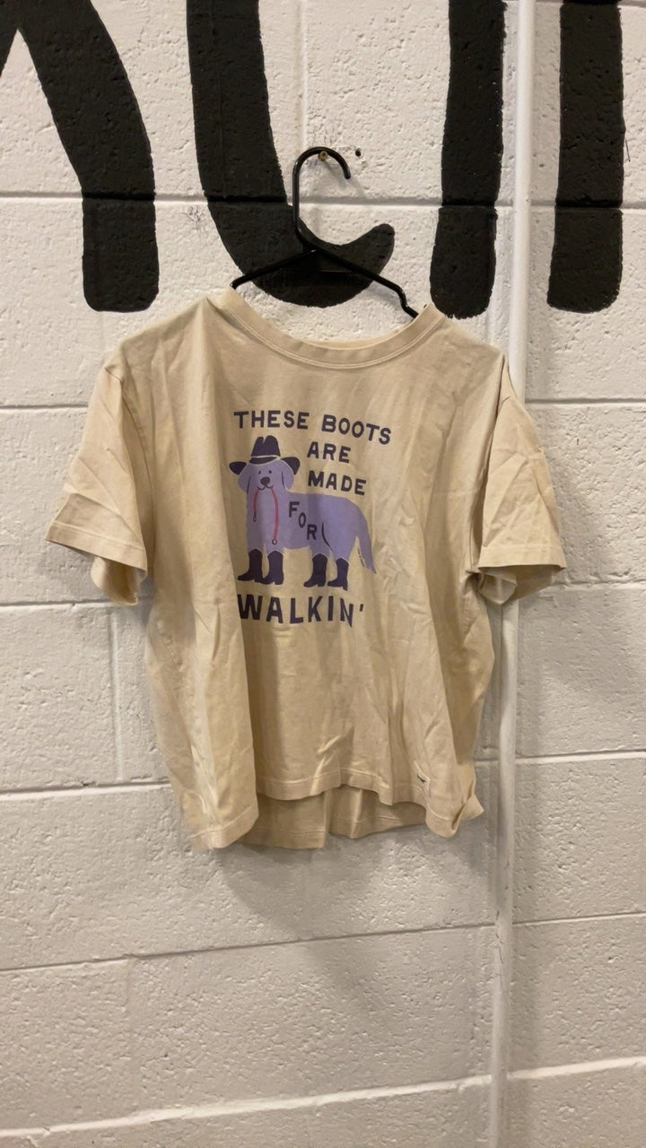 Life Is Good Shirt M Yellow Crusher
