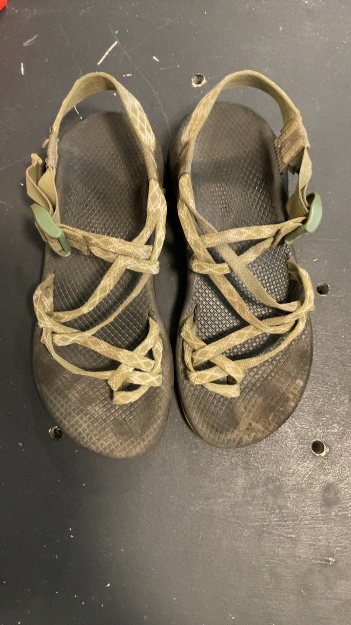 Chaco Yampa Strappy Toe Sandal Green