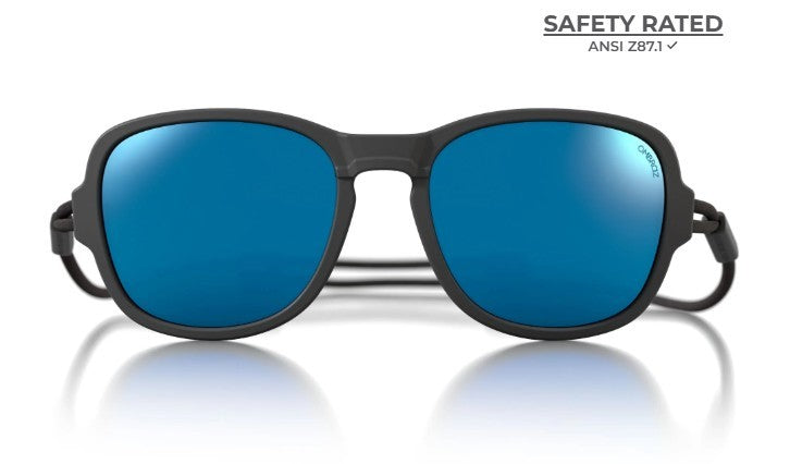 Ombraz Sunglasses Regular Teton Charcoal Polarized Blue