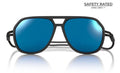 Ombraz Sunglasses Regular Leggero Charcoal Polarized Blue Mirror