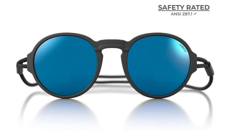Ombraz Sunglasses Regular Viale Charcoal Polarized Blue