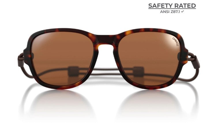 Ombraz Sunglasses Regular Teton Tortoise Polarized Brown