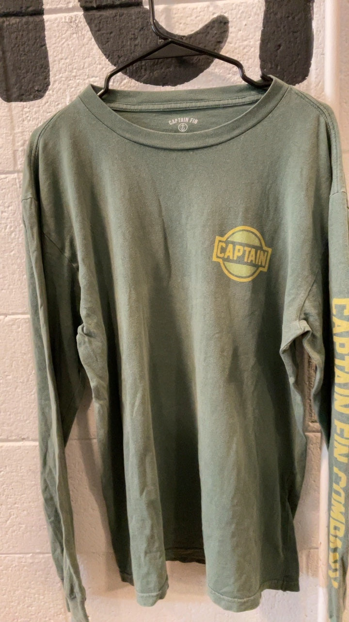 Captian Fin T-Shirt (Longsleeve) M Green