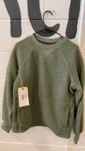 Topo Mountain Fleece Small Crewneck Beetle