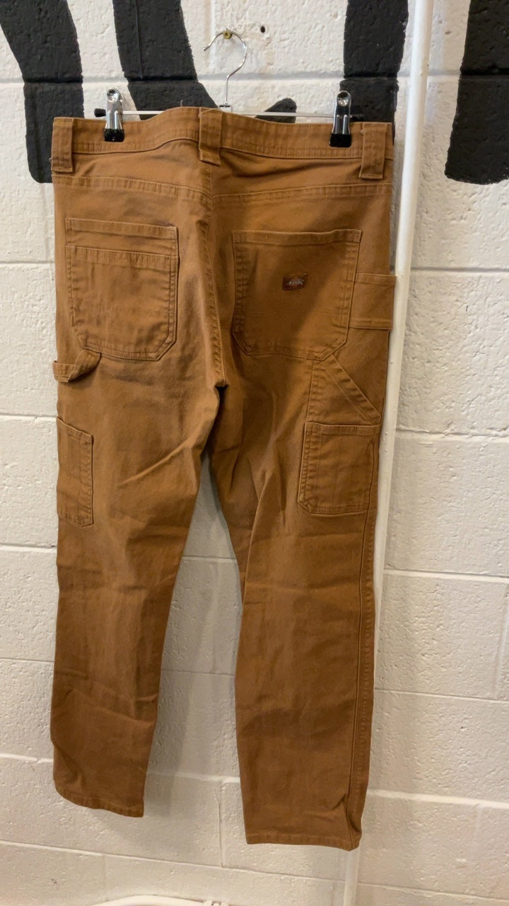 Dickies Pants 29x30 Womens Fit Brown Relaxed Fit