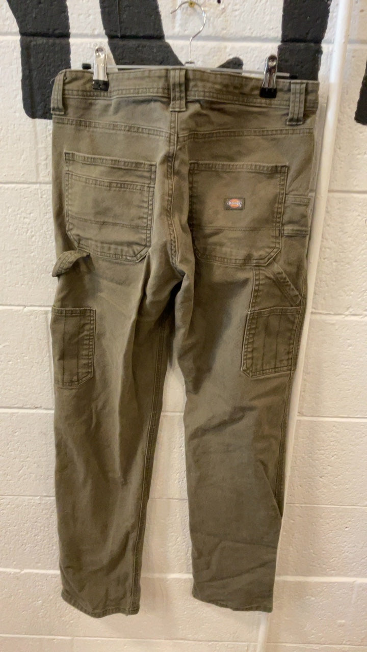 Dickies Pants 29x30 Womens Fit Green Relaxed Fit