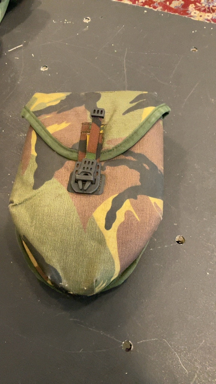Army DPM Woodland Camo Shovel with Pouch