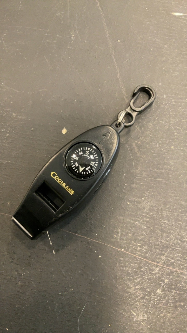 Coghlan's Camping Accessories Black Whistle/Compass/Thermometer