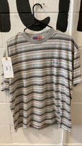 Banana T-Shirt L Grey Striped