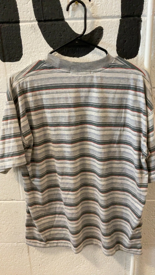 Banana T-Shirt L Grey Striped