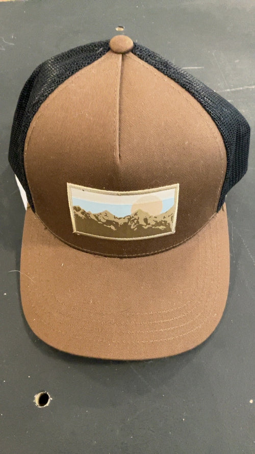 10 Tree Hat (Snapback) Brown/Black Mountainscape