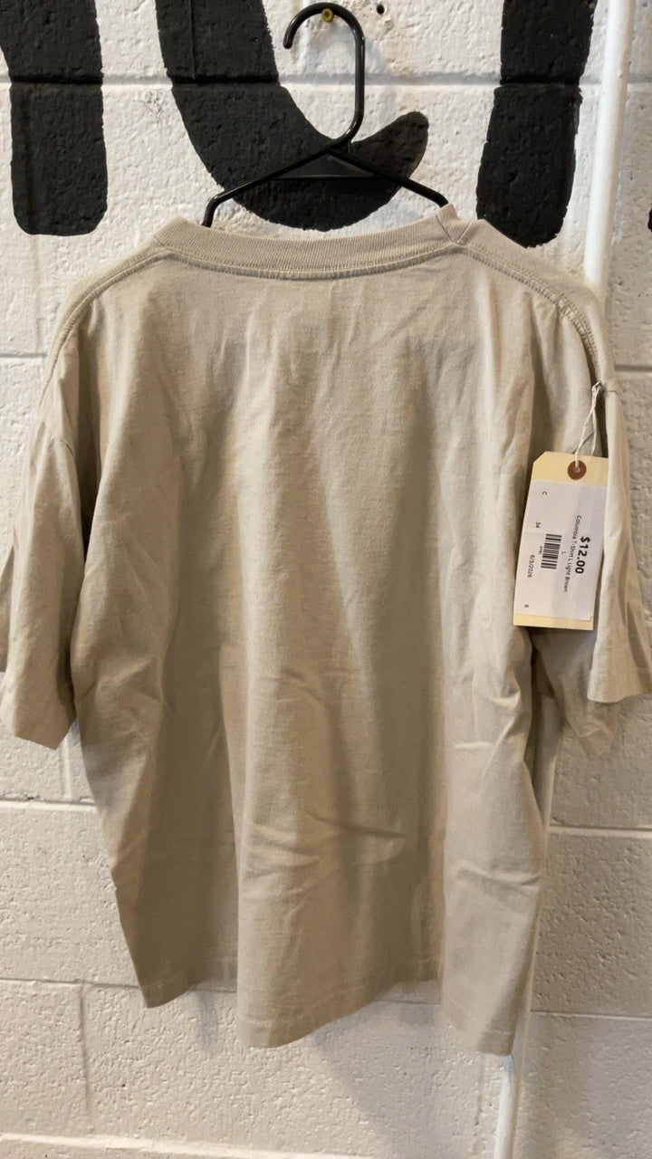 Columbia T-Shirt L Light Brown