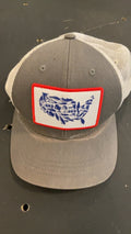 Repyourwater Hat (Snapback) Grey/White US Flag