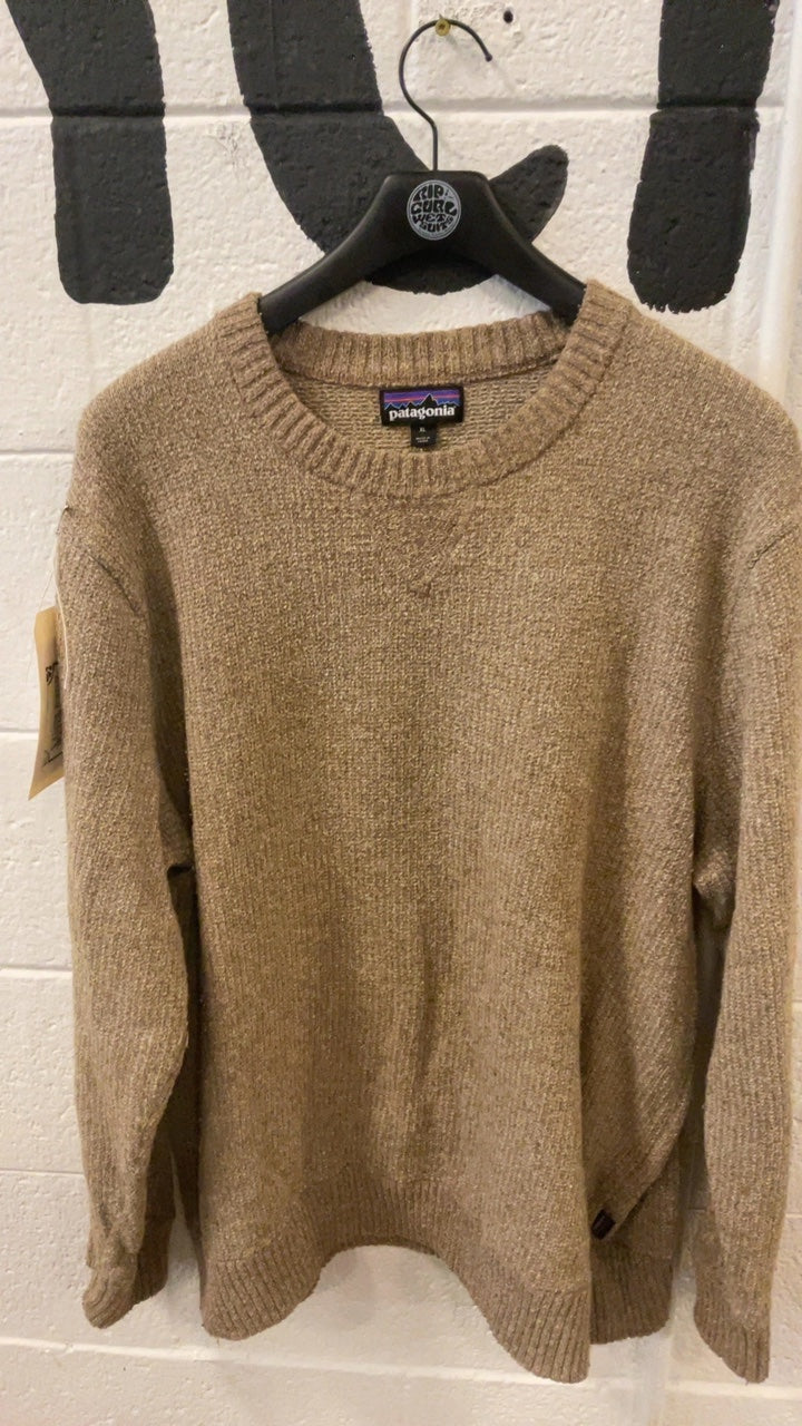 Patagonia Sweater XL Brown Off Country Crew Neck