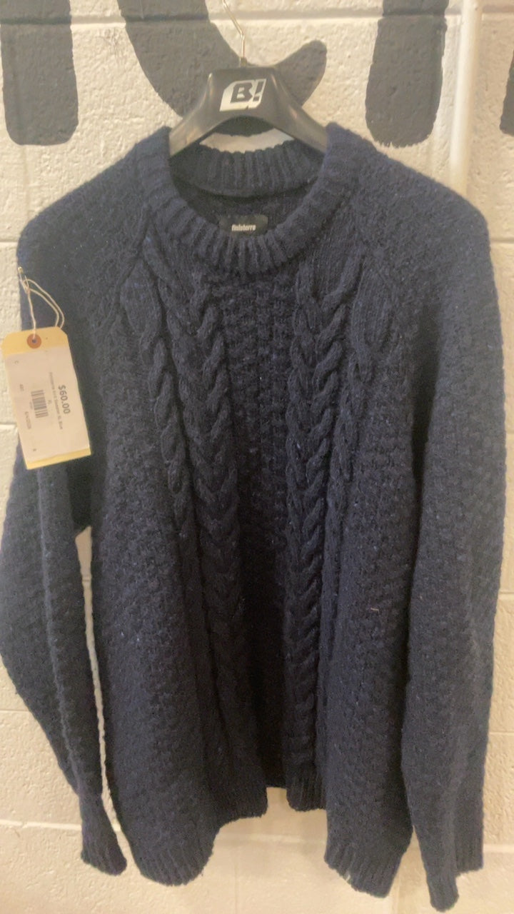Finisterre Knit Sweater XL Blue