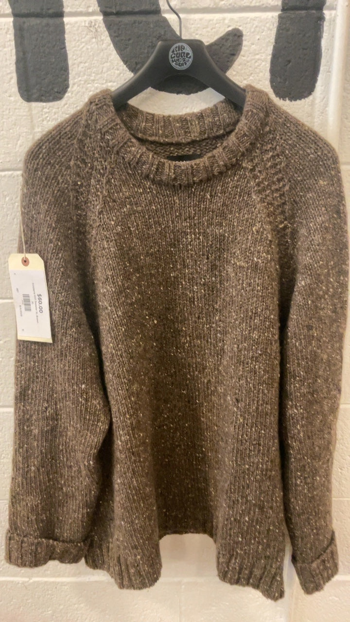 Finisterre Knit Sweater XL Brown