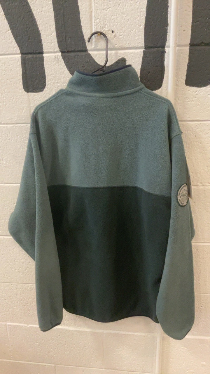 Patagonia Jacket XL Green/Blue Synchilla Snap-T Pullover