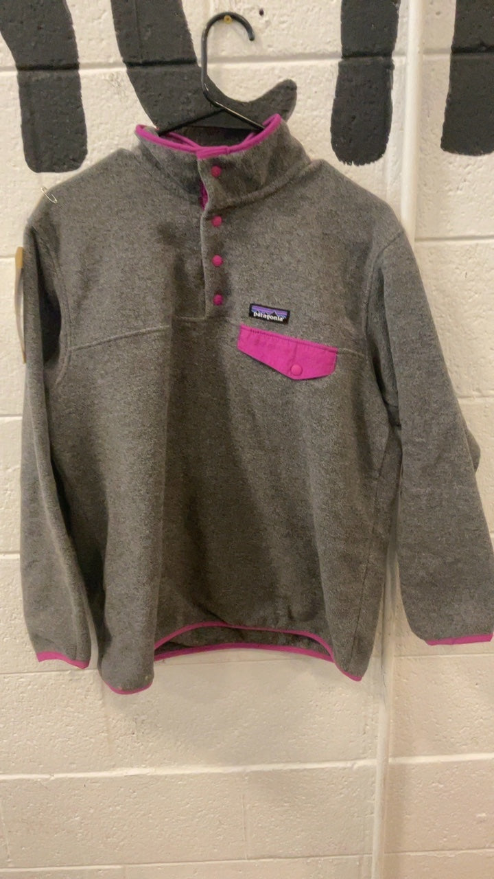 Patagonia Fleece Jacket (Quarter-Zip) (No Hood) M Grey