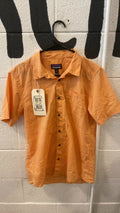 Patagonia Short Sleeve (Button Up) M Orange