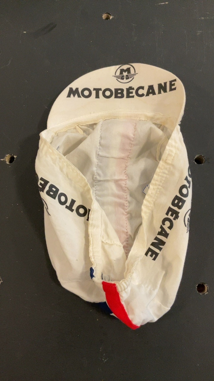 Motobecane Hat (Cycling) White/Red/Blue