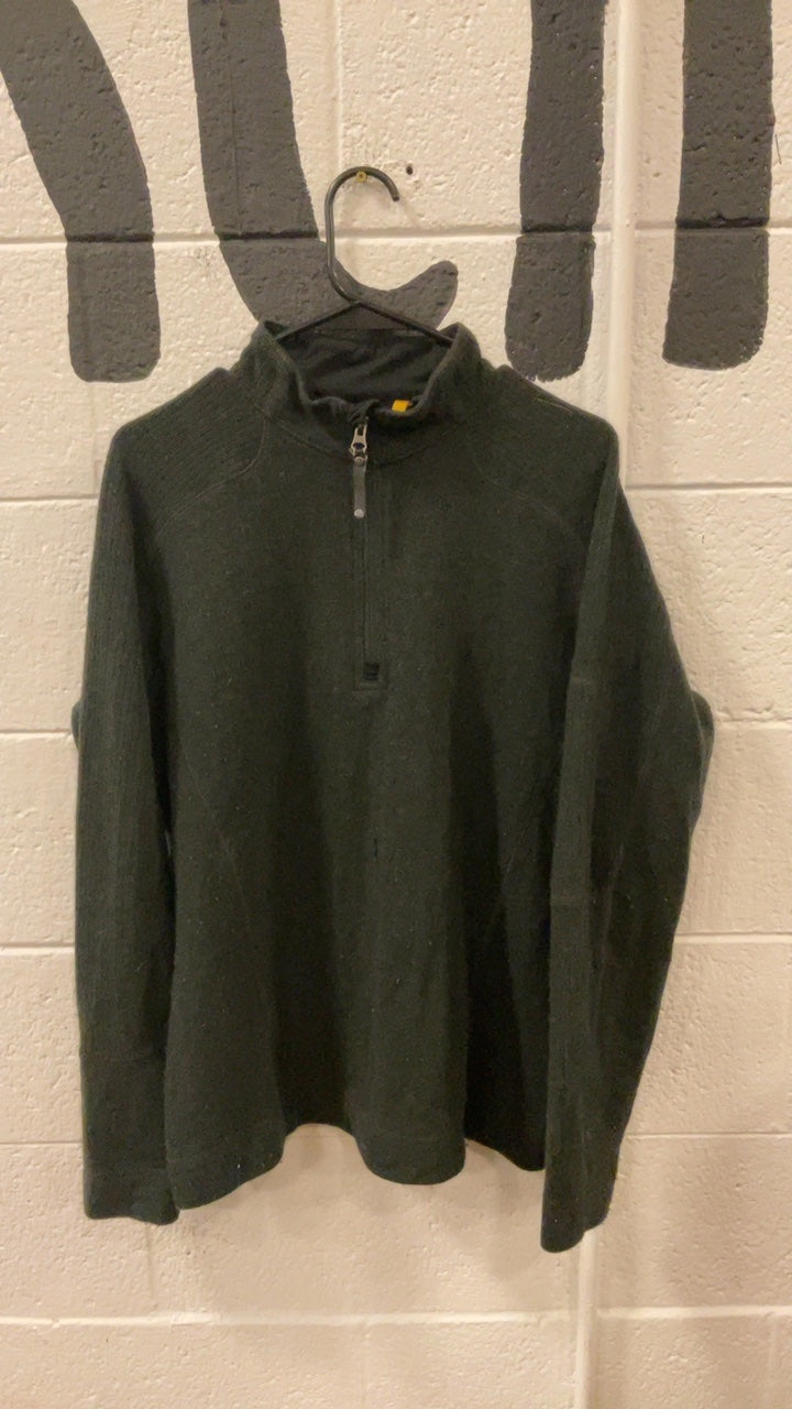 Mountain Hardwear Wool Jacket (Quarter-Zip) (No Hood) M Black