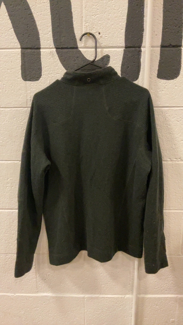 Mountain Hardwear Wool Jacket (Quarter-Zip) (No Hood) M Black