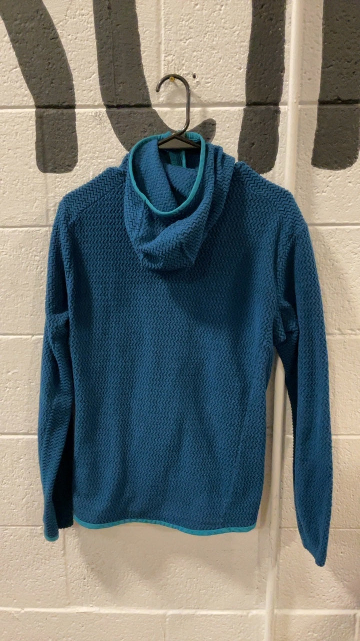 Patagonia R1 Air Fleece Jacket (Full-Zip) (Hood) S Blue
