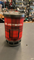 Jetboil Camping Stove Red Flannel Flash 1.0L Fast Boil