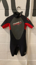 O'Neill Reactor 2mm Wetsuit (Short Sleeve) Youth 12 Black/Red