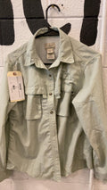 LL Bean Sun Shirt W M Seafoam Longsleeve Button Up