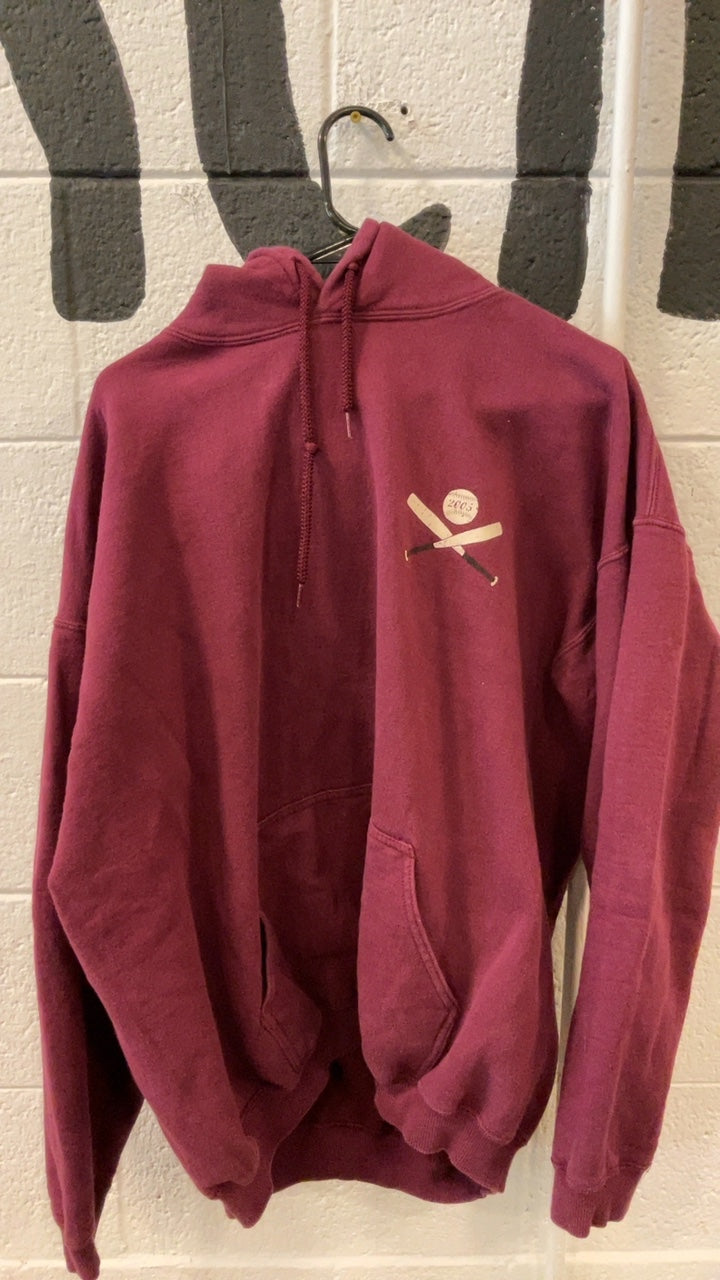 Hoodie XL Red Sow Pitch Softball 2005