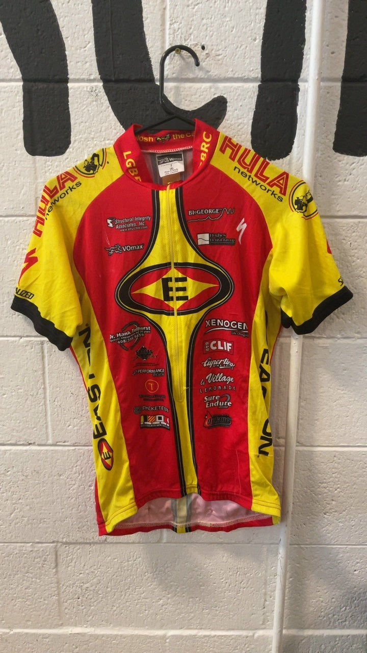 VOmax Easton Bike Jersey S Red/Yellow/Black